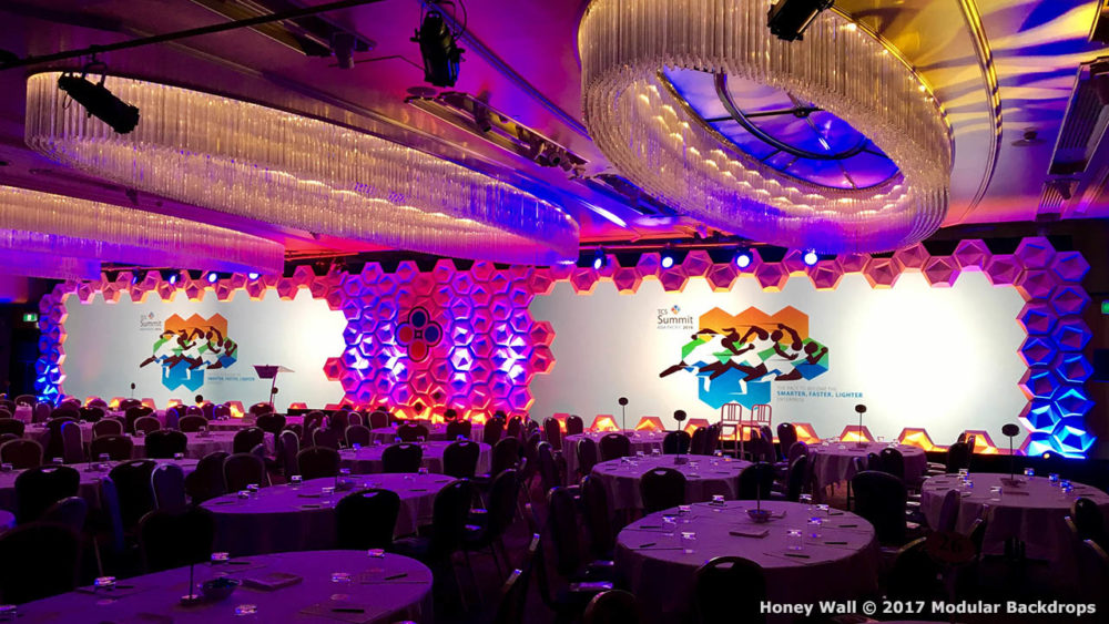 Honey Wall | Honeycomb Pattern Stage Backdrop - Image 4