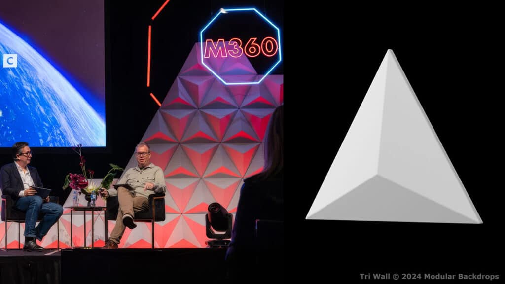 Tri Wall - Triangle Pattern Event Backdrop | Modular Backdrops USA